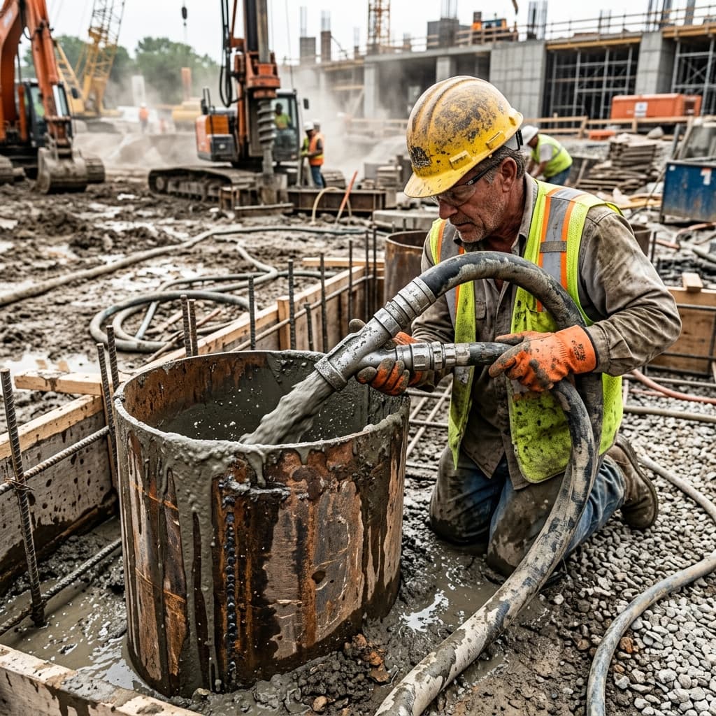 Grouted Piles for Deep Foundation Support and Soil Stabilization