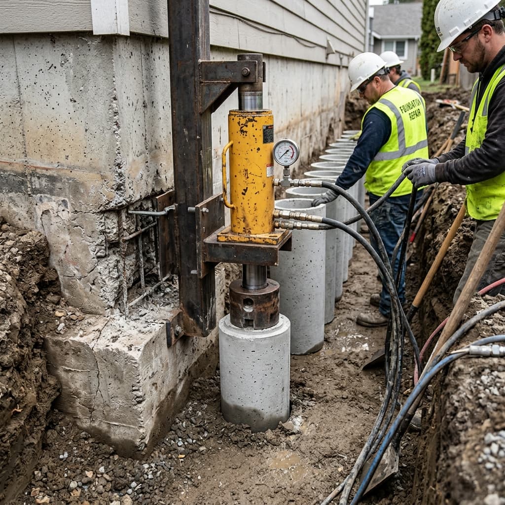 Pressed Concrete Piers — Cost-Effective Foundation Repair