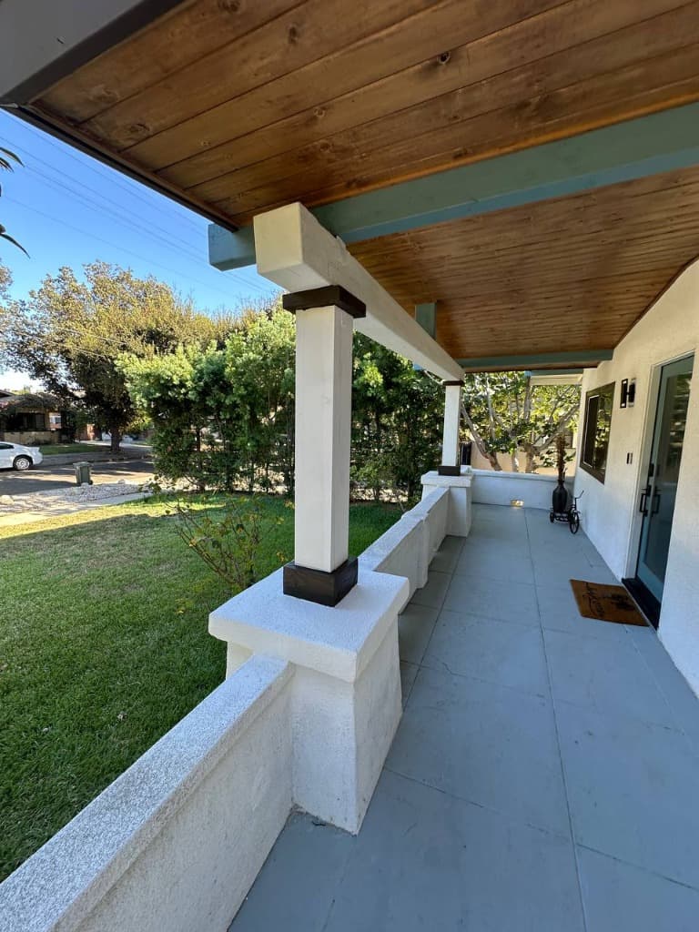 Load-Bearing Porch Column & Beam Restoration — Historic Pasadena Home — photo 4